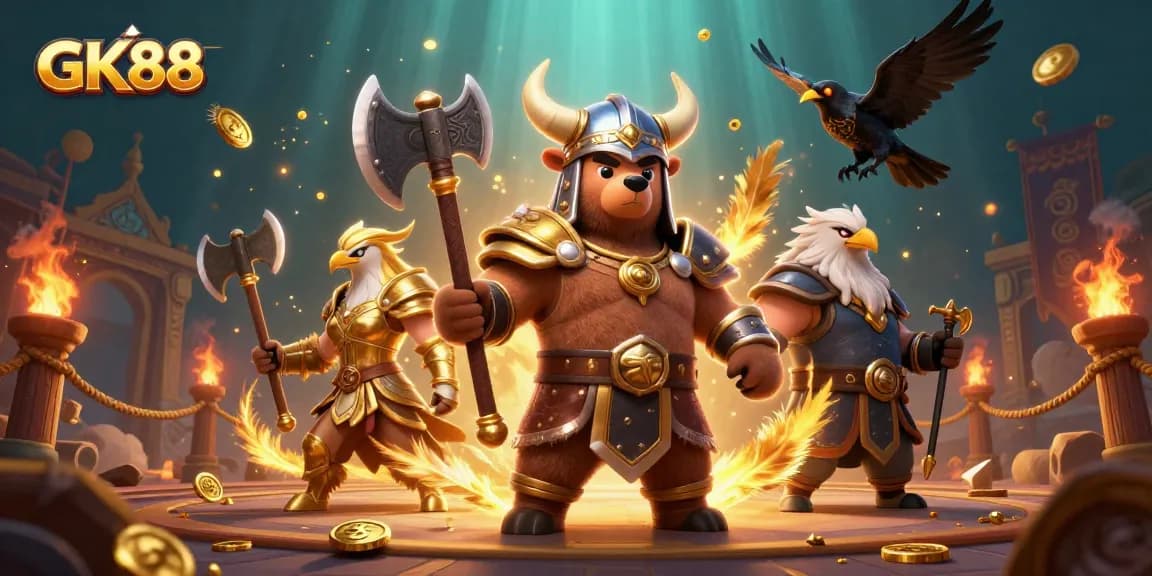 Experience thrilling gameplay at GK88 with a captivating Viking fantasy casino adventure.