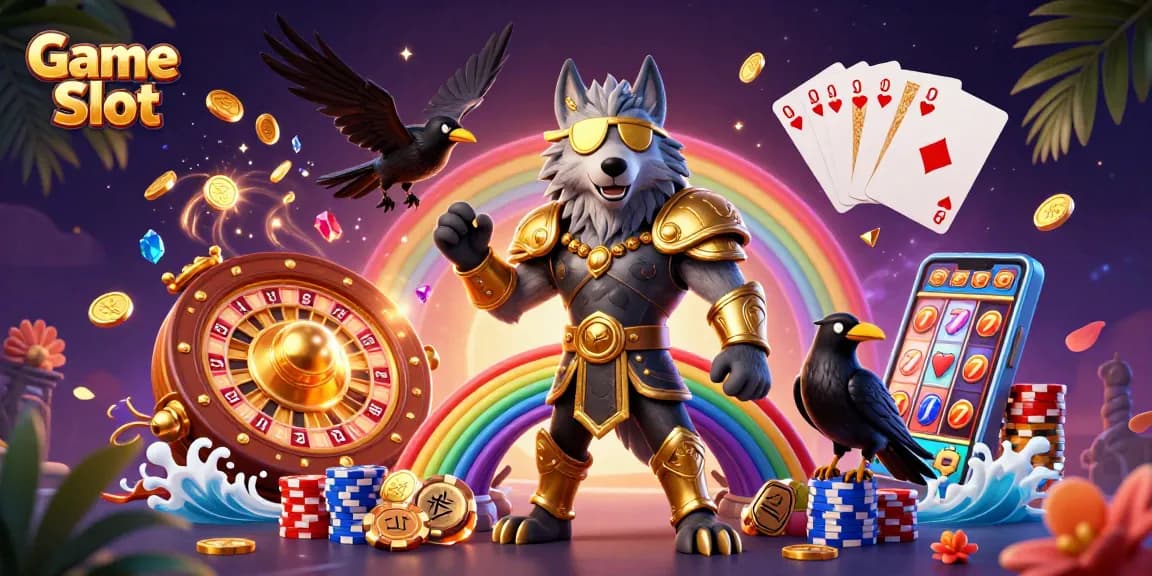 Experience thrilling Game Slot adventures with Odin and his ravens amid cascading coins and casino chips.