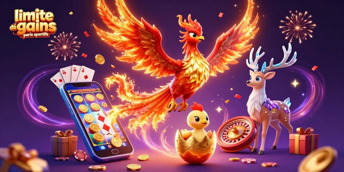 Placer des paris grâce à la limite de gains paris sportifs avec un phoenix et un joueur de cartes.