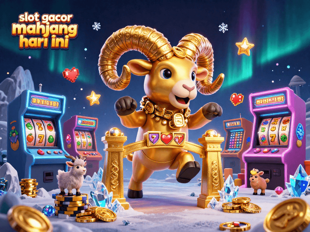 Experience thrilling slot gacor mahjong hari ini action with vibrant 3D artwork featuring game elements.