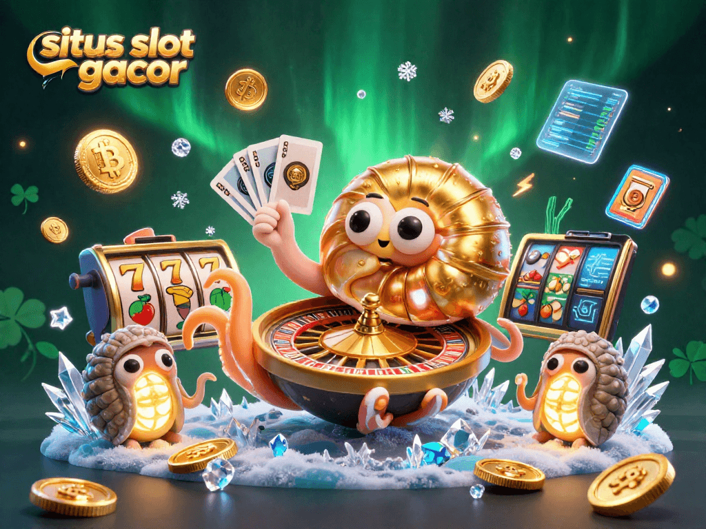 Experience thrilling gameplay at situs slot gacor with vibrant slot reels and glowing treasure elements.
