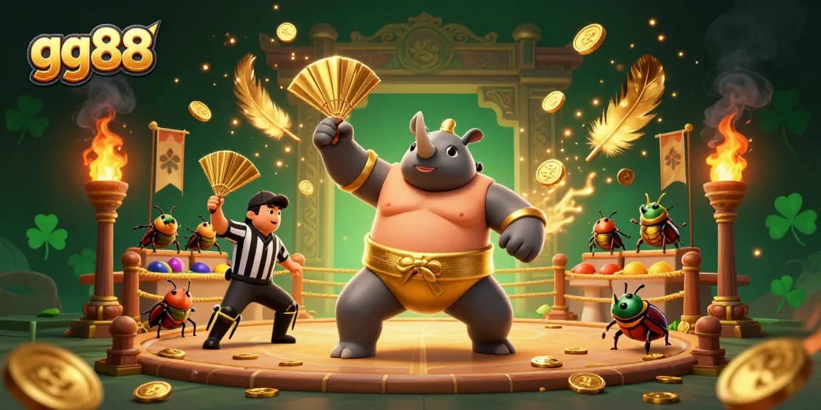 Experience thrilling gaming action at gg88 with vibrant beetle champions in a dynamic arena.