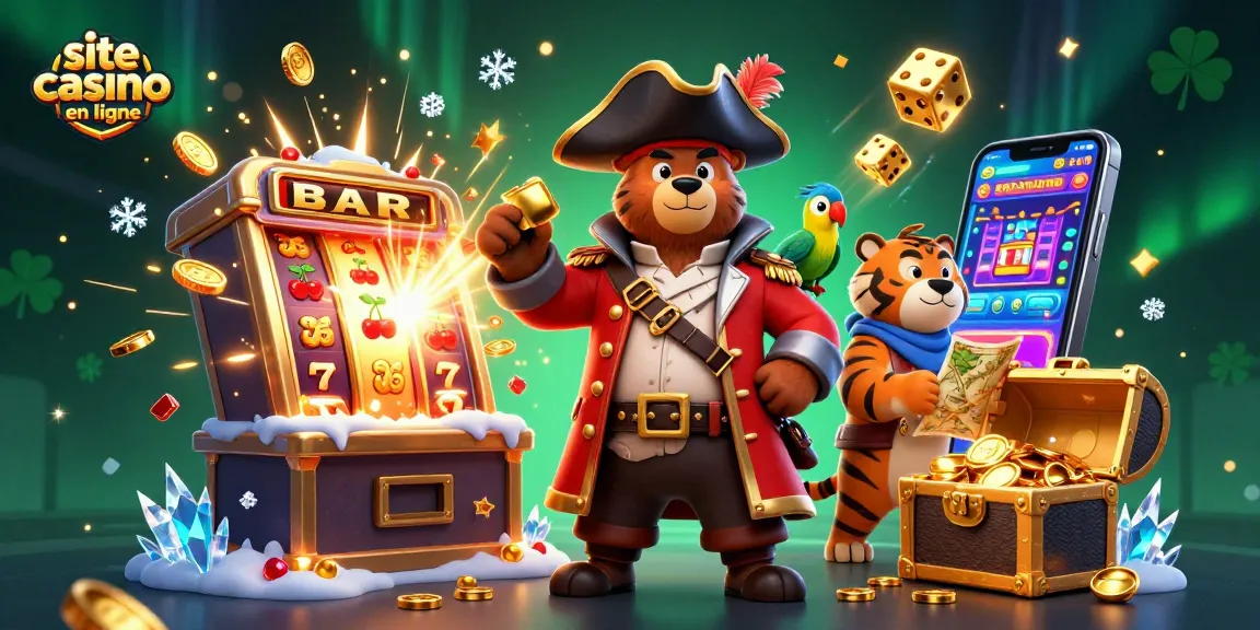 Découvrez un site casino en ligne avec des personnages animés et des éléments de jeux de casino dynamiques.