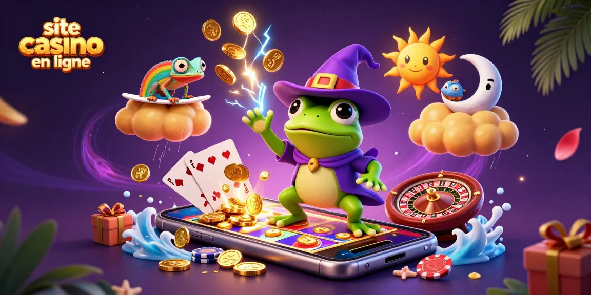 Jouez sur un site casino en ligne avec des personnages incroyables, pièces d'or et jeux de casino animés.