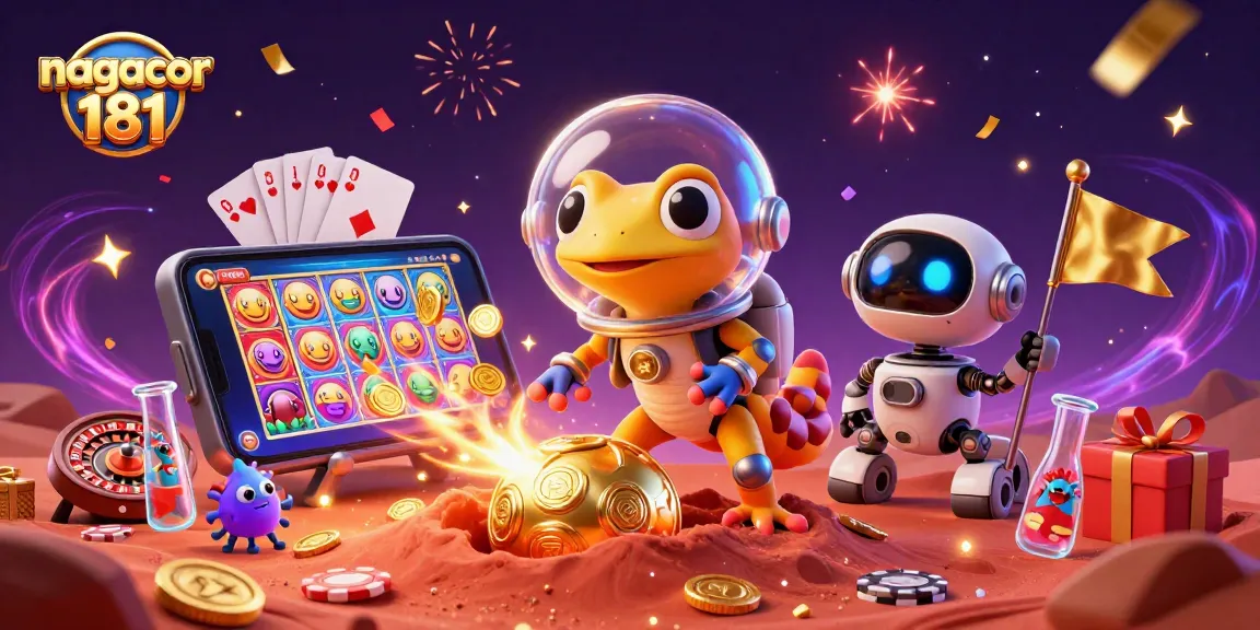 Uncover exciting wins with nagacor 181 as a Martian gecko explores an alien casino.