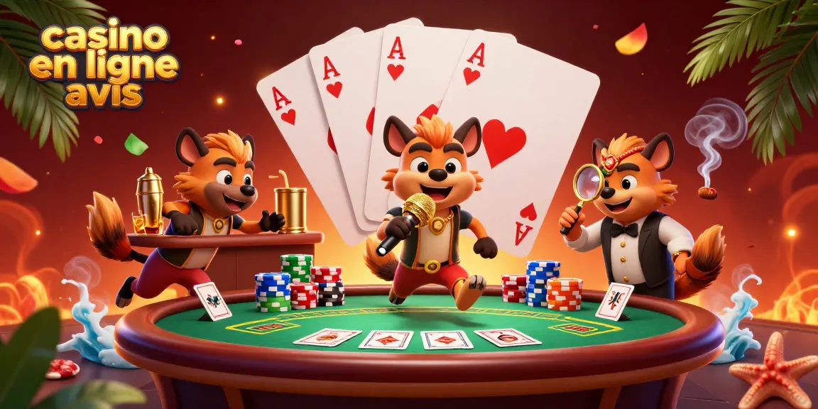 Casino en ligne avis : Hyènes animées gèrent un club de casino comique vibrant.