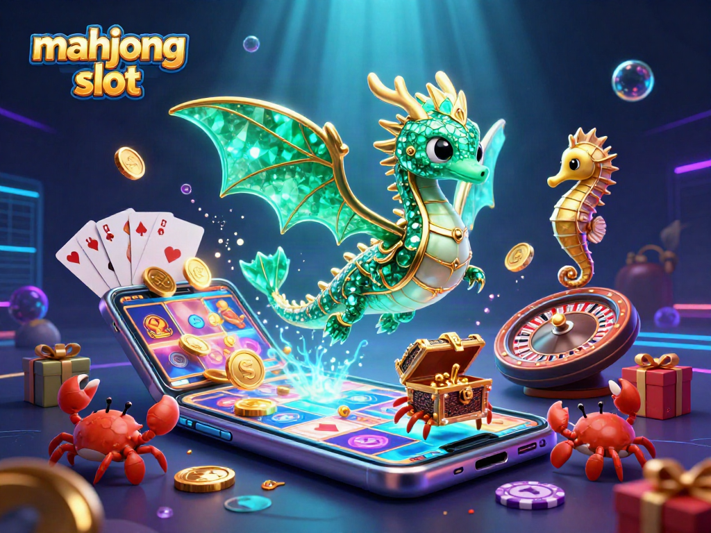 Experience the thrill of mahjong slot with vibrant gaming scenes and underwater treasures