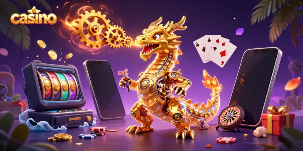Experience the thrill of casino gaming with engaging characters and lively gaming elements.