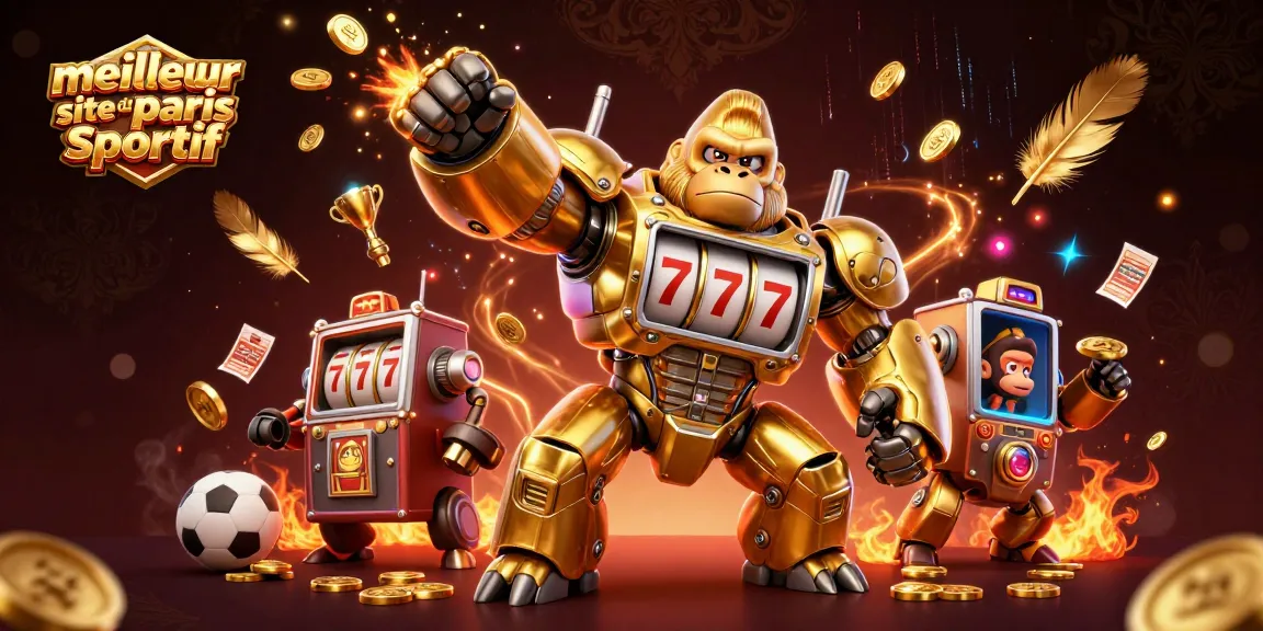 Pariez avec le meilleur site de paris sportif grâce à cette illustration dynamique de style casino.