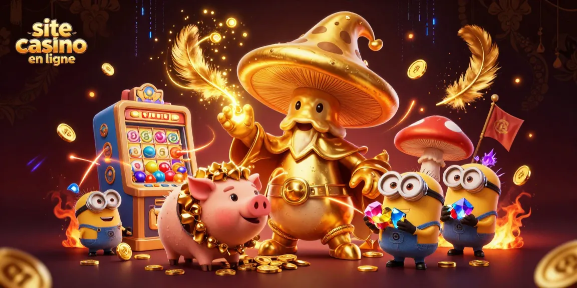 Jouez sur le site de casino en ligne avec des personnages incroyables et une machine à loterie colorée
