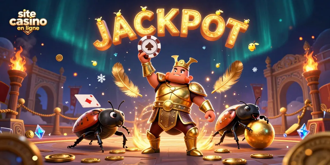 Site casino en ligne : Héros et feux d'artifice célèbrent la victoire des jeux d'argent.
