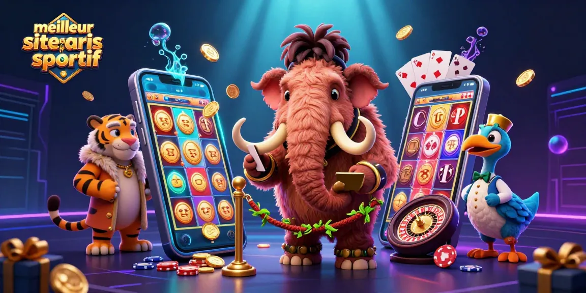 Jouer sur le meilleur site de paris sportif avec un bouncer d'antan et des animaux fantastiques illustrant l'univers des paris.