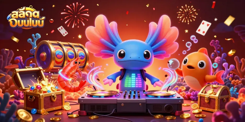 Experience vibrant สล็อตออนไลน์ fun with colorful characters and dynamic casino elements.