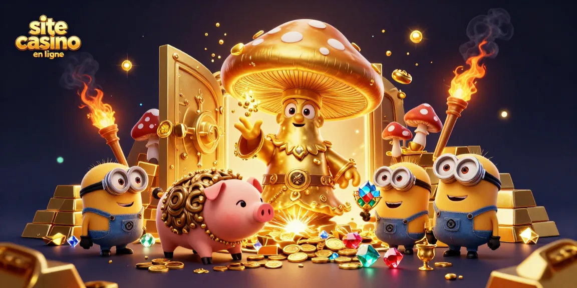 Gagnez des trésors sur un site casino en ligne avec ce magnifique mage champignon doré et ses compagnons.
