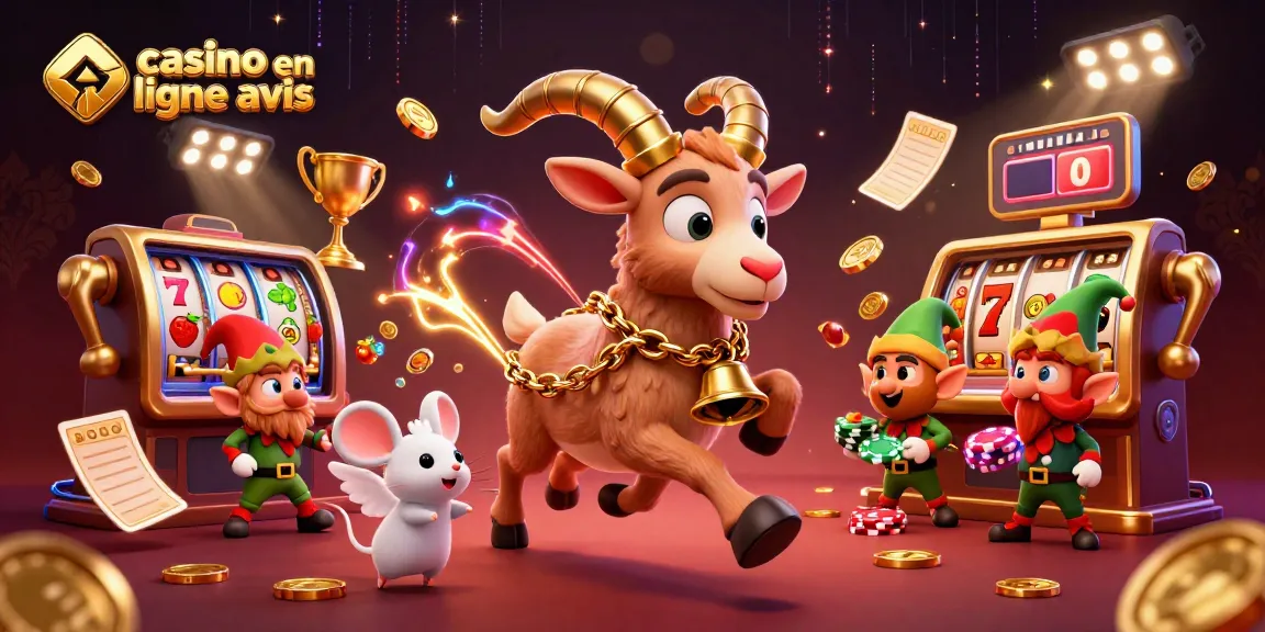 Une scène de casino en ligne avis mettant en vedette un Krampus jouant, montrant une ambiance festive avec des éléments de jeu riches.