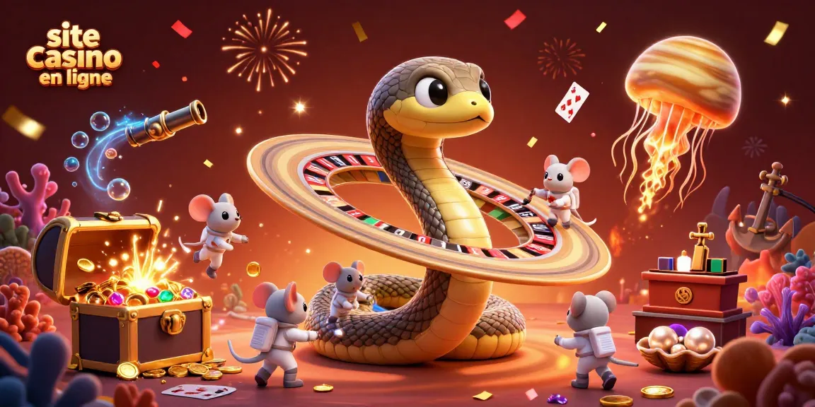 Jouer sur le site casino en ligne avec une illustration dynamique de la roulette spatiale.