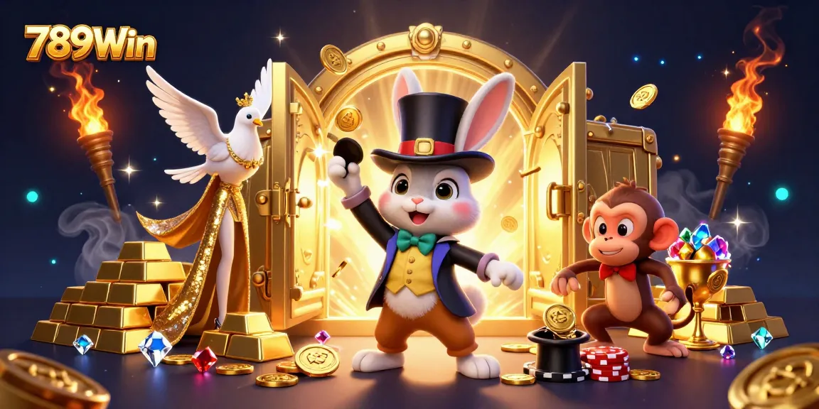 Experience the magic of 789Win with thrilling casino adventures illuminated by a dazzling scene.