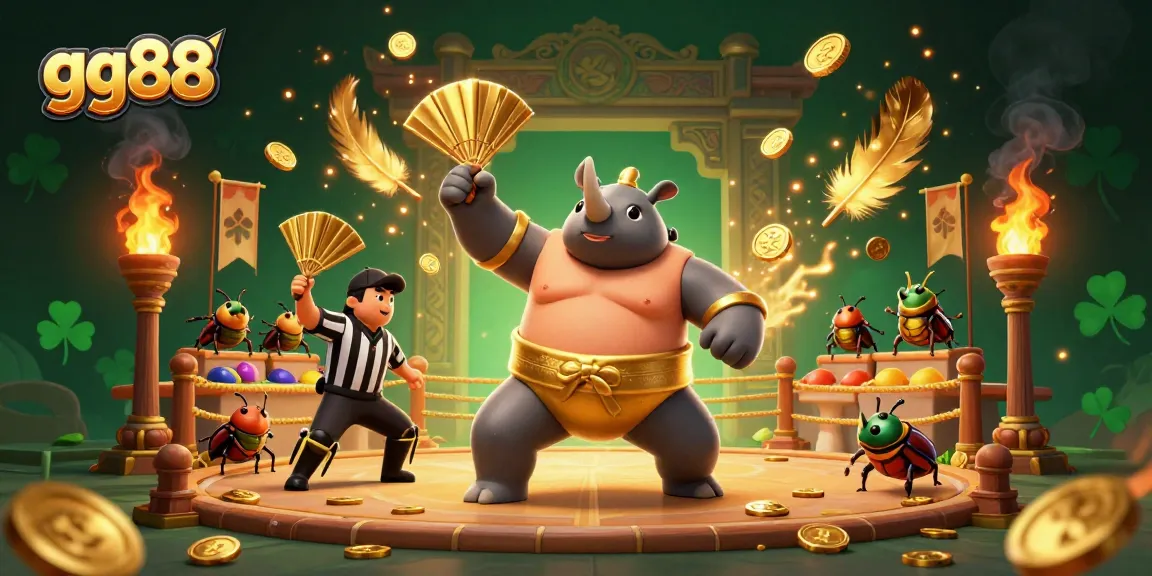 Experience thrilling gaming action at gg88 with vibrant beetle champions in a dynamic arena.