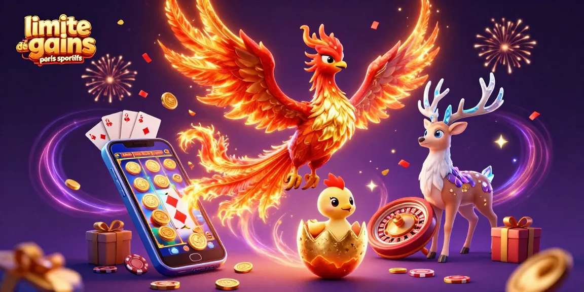 Placer des paris grâce à la limite de gains paris sportifs avec un phoenix et un joueur de cartes.