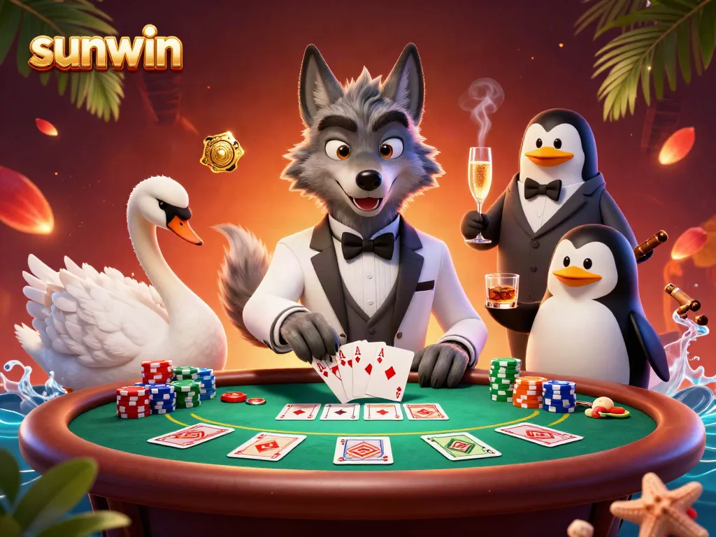 Experience the excitement of sunwin with dynamic casino action featuring vibrant characters and rich details.