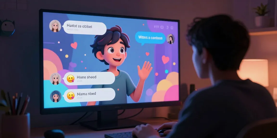 Interactive ai chat nsfw scene with playful avatar and user engagement