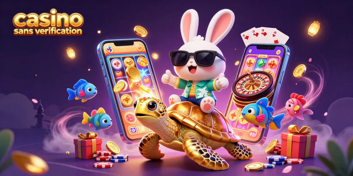 Le casino sans vérification offre des jeux rapides et anonymes, incarnés par un lapin chanceux et une tortue dorée.