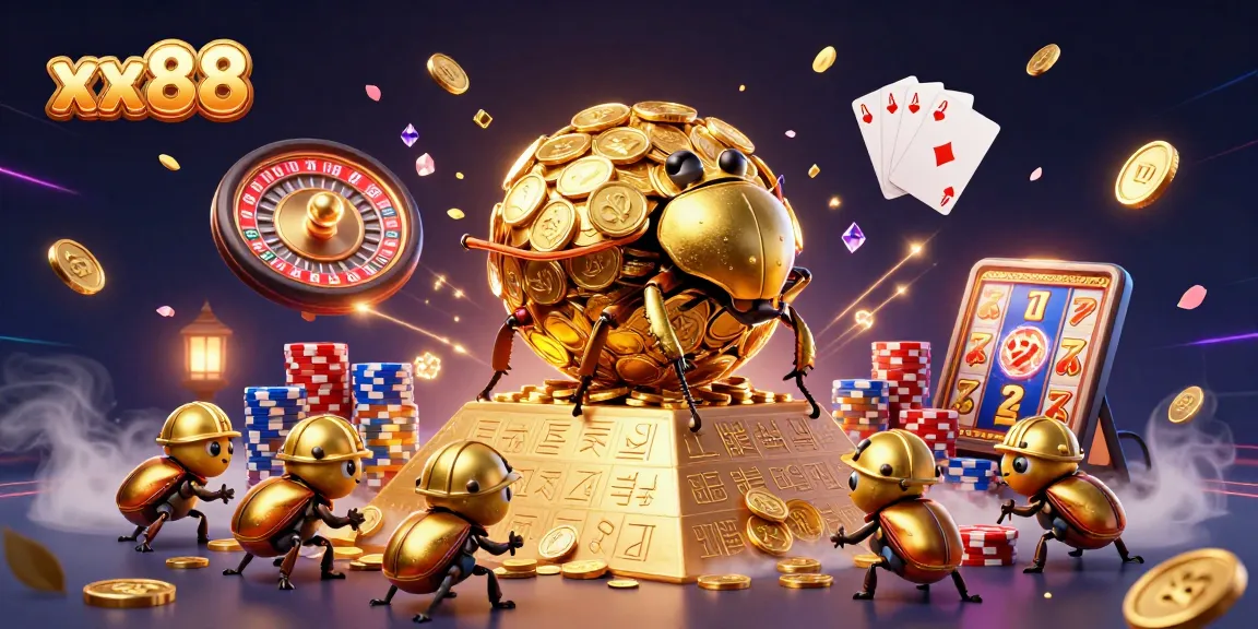 Engage in epic gaming adventures with xx88, showcasing vibrant casino elements and golden themes.