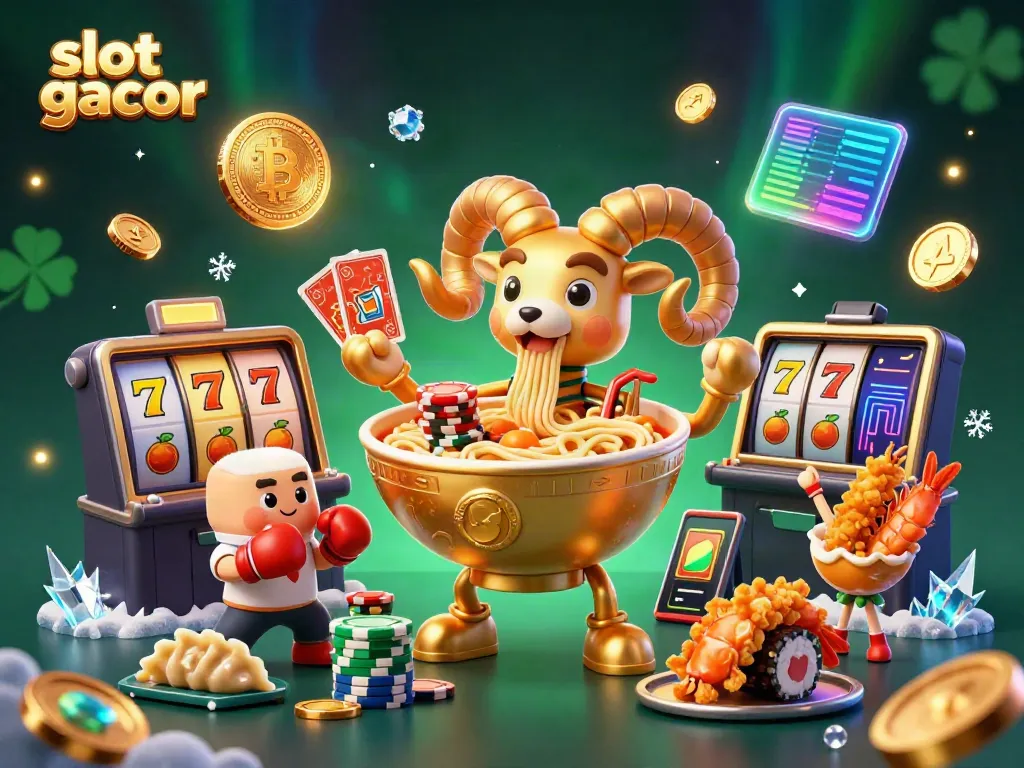 Engage with slot gacor through an exciting casino-themed illustration featuring vibrant characters and immersive elements.
