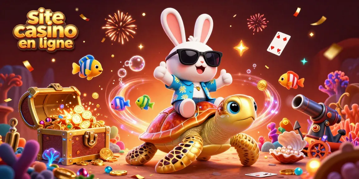 Découvrez un site casino en ligne ludique avec un lapin chanceux et une tortue géante.