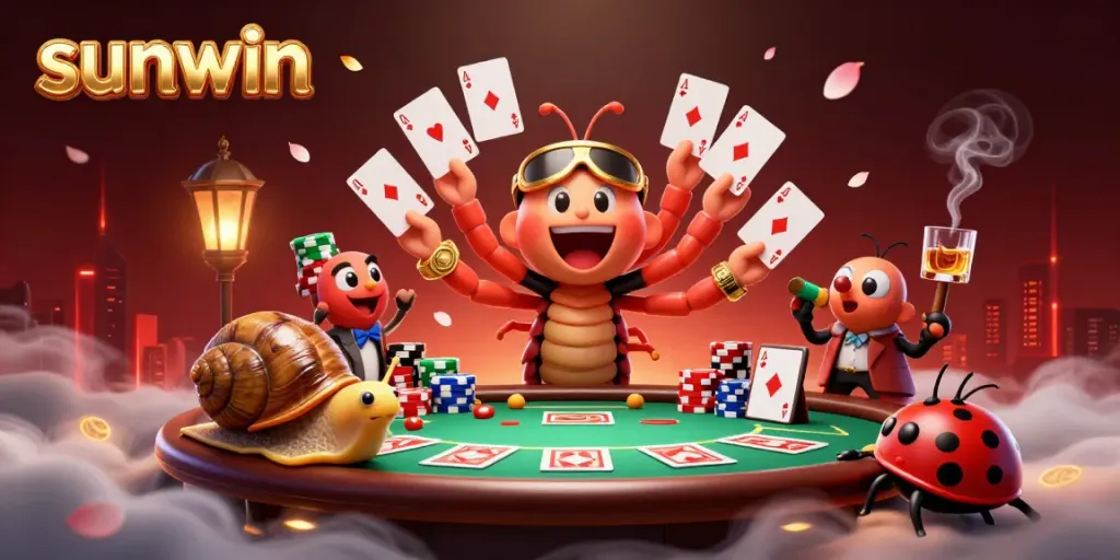 Join the excitement at sunwin with our 3D casino illustration, showcasing thrilling gaming action.