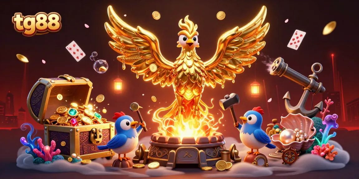 Experience the thrilling gaming world of tg88 with golden phoenixes and treasure-filled adventures.