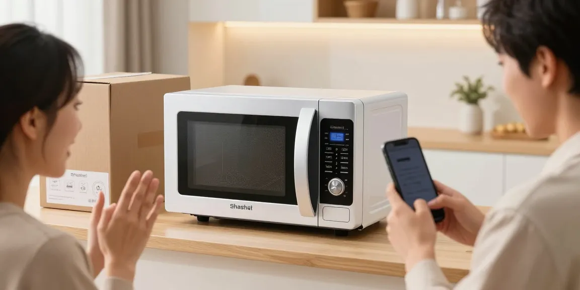 Shashel microwave devices for woodworm treatment in e-commerce shopping scene with product review focus.