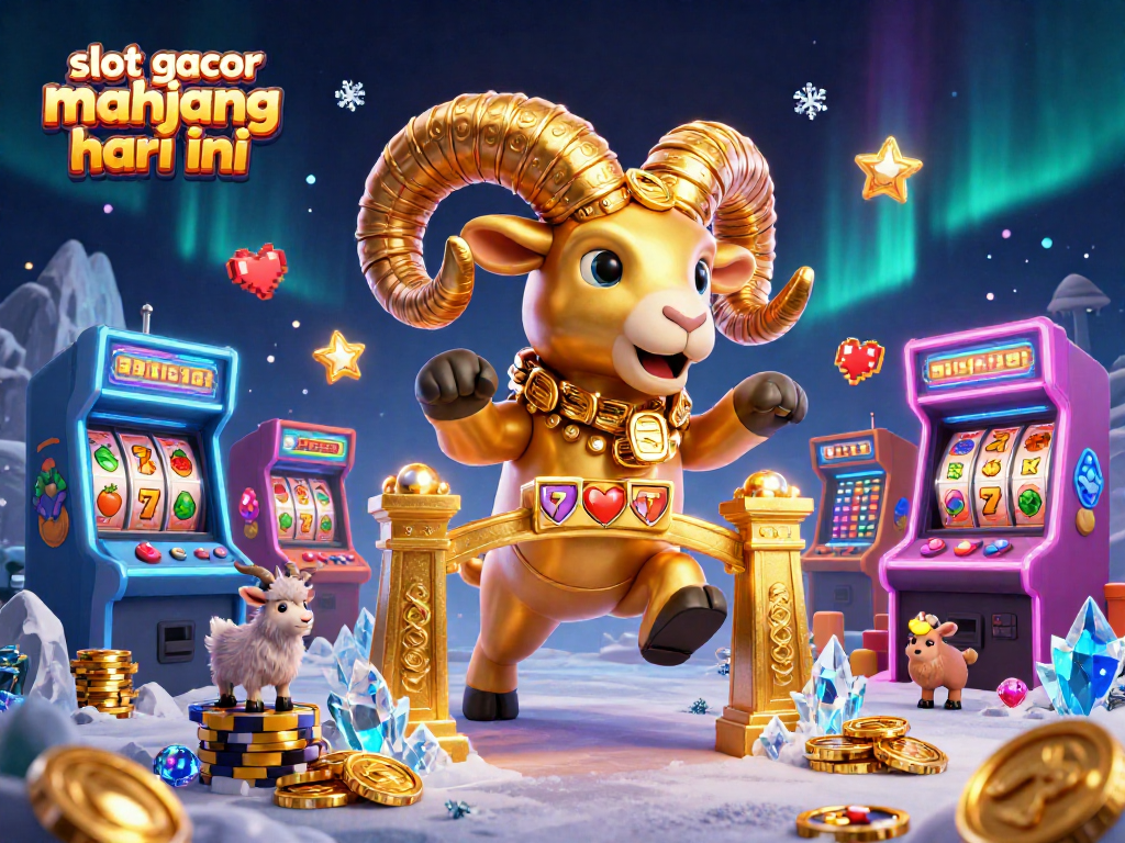 Experience thrilling slot gacor mahjong hari ini action with vibrant 3D artwork featuring game elements.