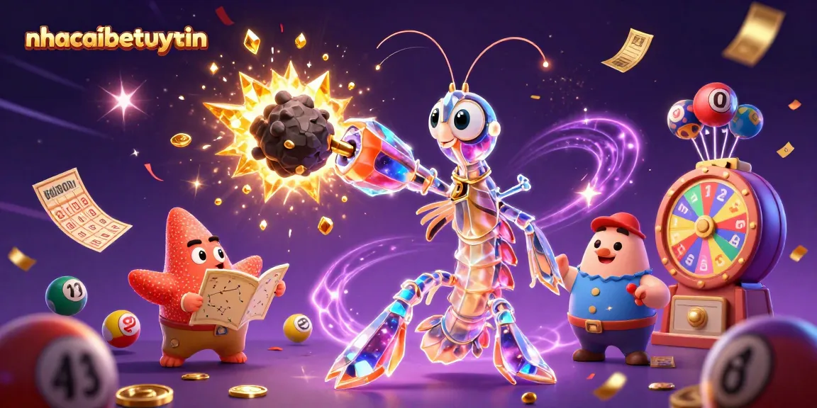 Engage with exciting games at nhacaibetuytin with vibrant lottery balls and a golden prize scene.