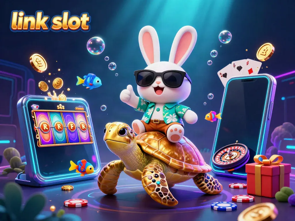 Engage in thrilling slot games with our vibrant link slot illustration showcasing excitement and big wins.
