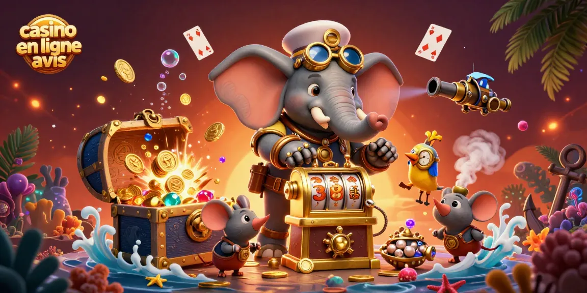 Casino en ligne avis : découvrez une machine à sous en 3D avec un éléphant steampunk.