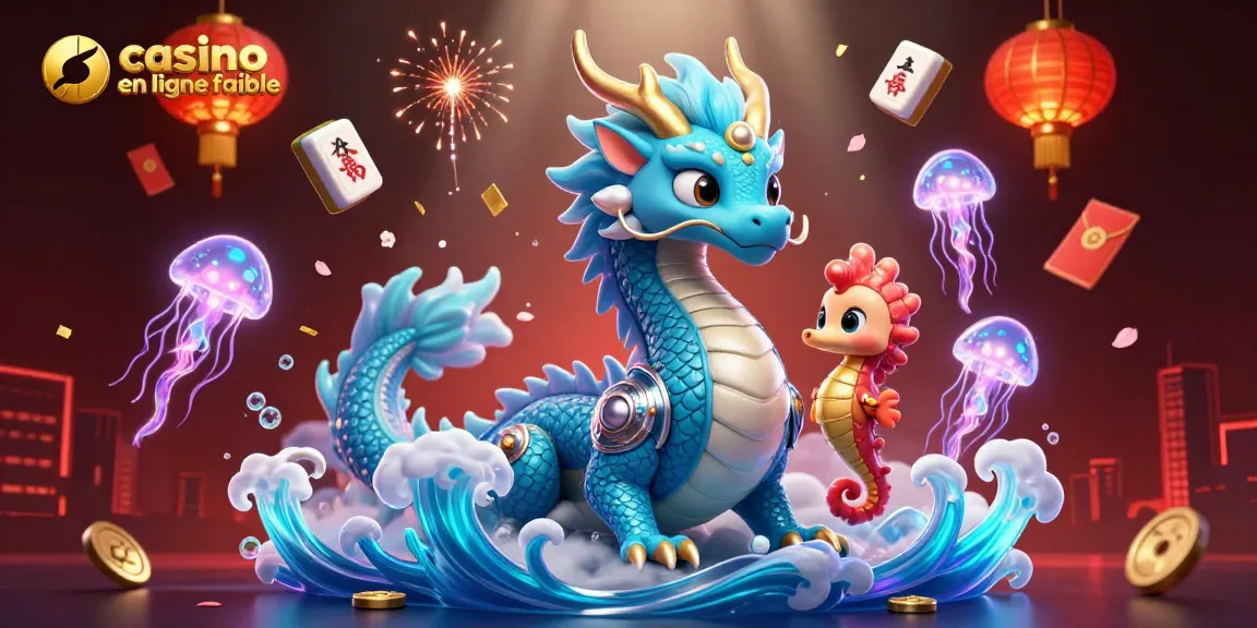 Jouez avec confiance sur un casino en ligne fiable et admirez la magie d'un dragon aquatique.