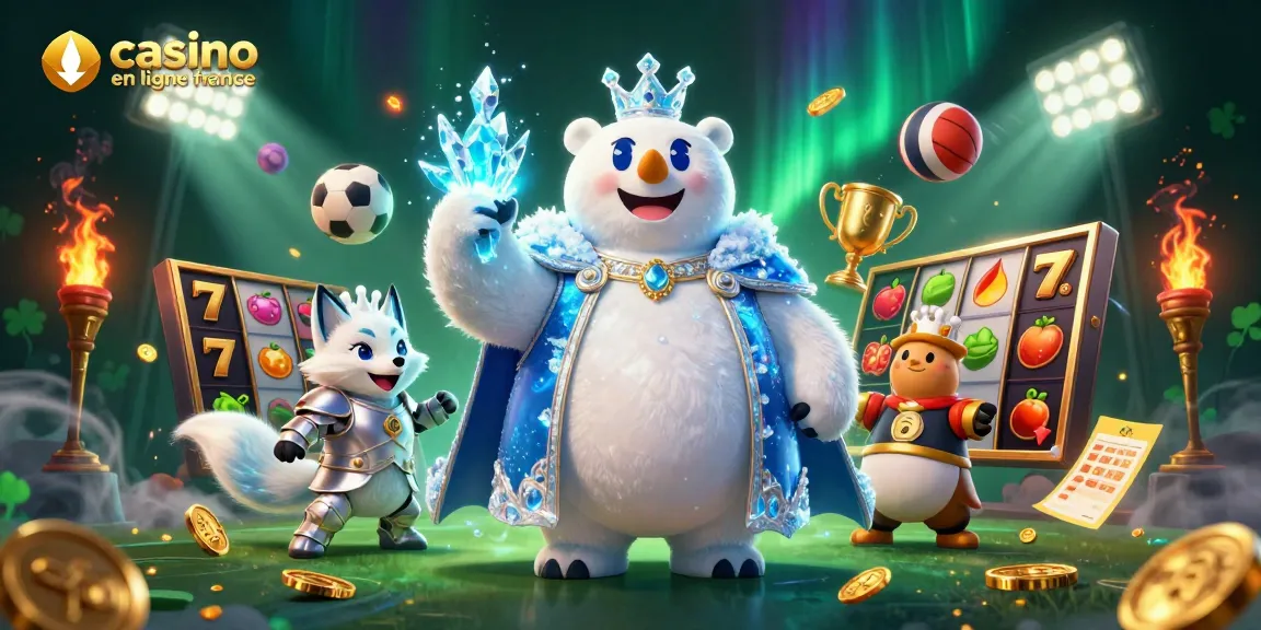 Découvrez le monde captivant des jeux sur casino en ligne France avec notre illustration dynamique.