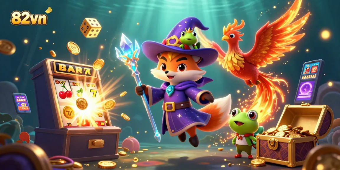 Engage with thrilling jackpot wins in 82vn, showcasing a vibrant 3D casino experience.